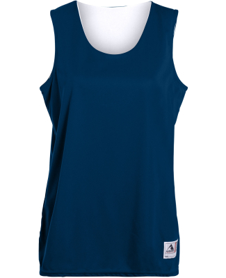 Augusta Sportswear 147 Women's Reversible Wicking  in Navy/ white