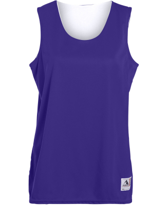 Augusta Sportswear 147 Women's Reversible Wicking in Purple/ white