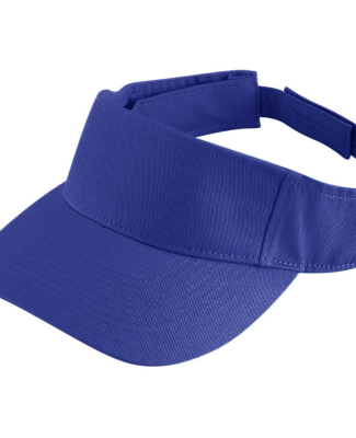 Augusta Sportswear 6226 Youth Sport Twill Visor in Purple