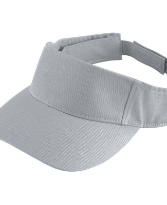 Augusta Sportswear 6226 Youth Sport Twill Visor in Silver grey