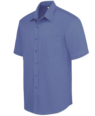 SS46 Dickies Short Sleeve Button Down Oxford  in French blue