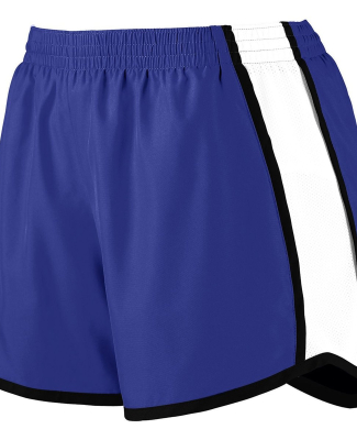 Augusta Sportswear 1265 Women's Pulse Team Running in Purple/ white/ black