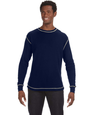 J America 8238 Vintage Long Sleeve Thermal T-Shirt in Vint nv/ vint wh