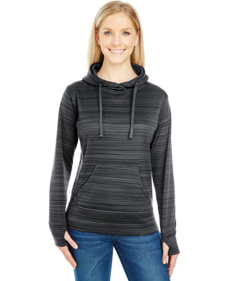 J America 8662 Women's Odyssey Striped Performance in Granite