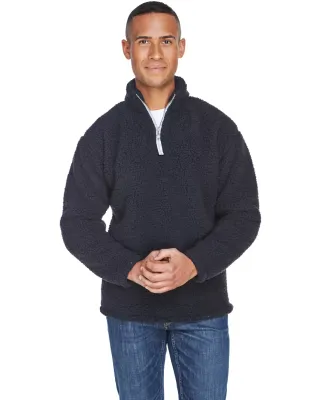 J America 8454 Epic Sherpa Quarter-Zip BLACK