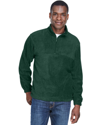 Harriton M980 Adult 8 oz. Quarter-Zip Fleece Pullo in Hunter