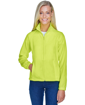 Harriton M990W Ladies' 8 oz. Full-Zip Fleece in Safety yellow