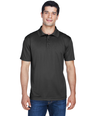 Harriton M315 Men's 4 oz. Polytech Polo in Black