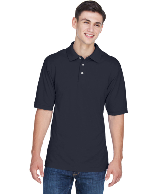 Harriton M265 Men's 5.6 oz. Easy Blend™ Polo in Navy