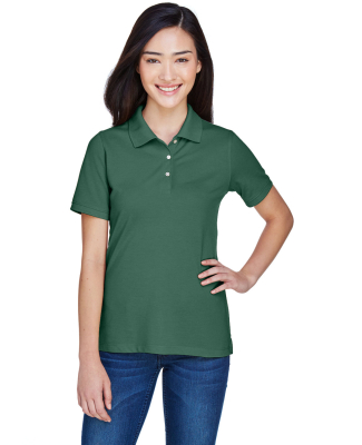 Harriton M265W Ladies' 5.6 oz. Easy Blend™ Polo in Hunter