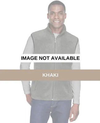 Harriton M985 Adult 8 oz. Fleece Vest Khaki