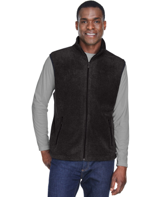 Harriton M985 Adult 8 oz. Fleece Vest in Black