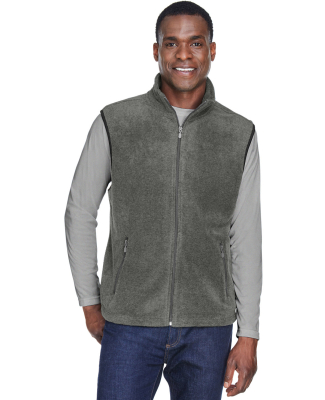 Harriton M985 Adult 8 oz. Fleece Vest in Charcoal