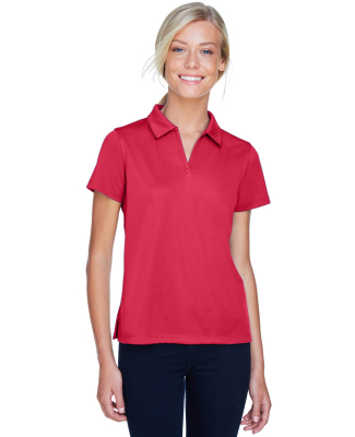 Harriton M353W Ladies' Double Mesh Polo in Red