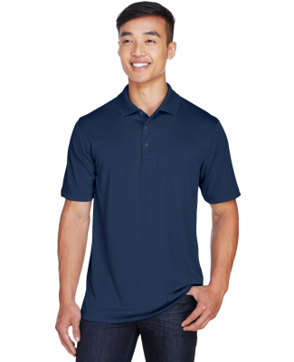 Harriton M345 Men's Advantage IL Snap Placket Perf in Dark navy