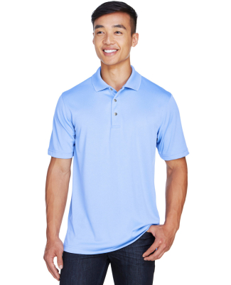 Harriton M345 Men's Advantage IL Snap Placket Perf in Industry Blue