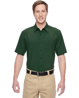 Harriton M610S Men's Paradise Short-Sleeve Perform in Palm Green