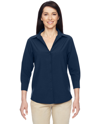 Harriton M610W Ladies' Paradise 3/4-Sleeve Perform in Navy