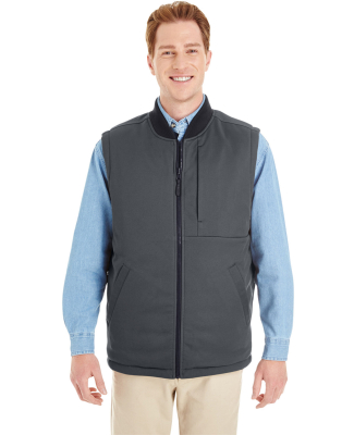 Harriton M776 Adult Dockside Interactive Reversibl in Black/ dark charcoal