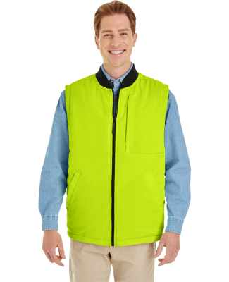 Harriton M776 Adult Dockside Interactive Reversibl in Black/ safety yellow