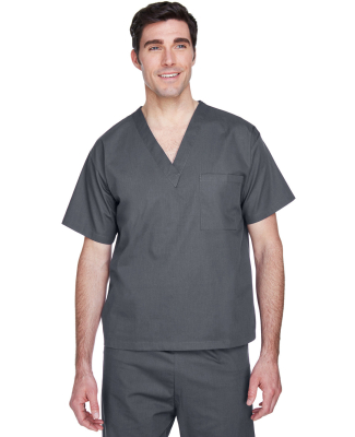 Harriton M897 Adult Restore 4.9 oz. Scrub Top in Dark charcoal