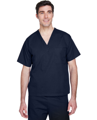 Harriton M897 Adult Restore 4.9 oz. Scrub Top in Dark navy