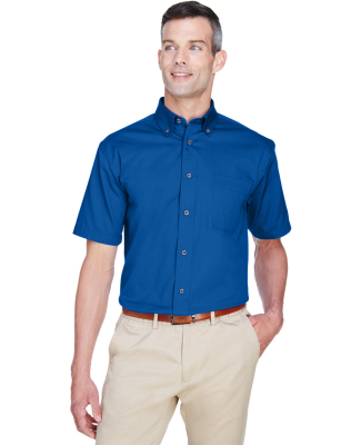 Harriton M500S Men's Easy Blend™ Short-Sleeve Tw in French blue