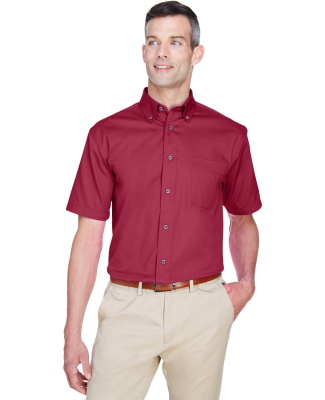 Harriton M500S Men's Easy Blend™ Short-Sleeve Tw in Wine