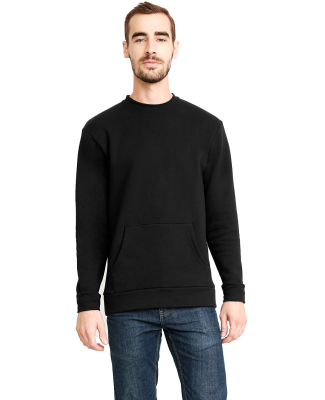 Next Level Apparel 9001 Unisex Crew with Pocket in Black