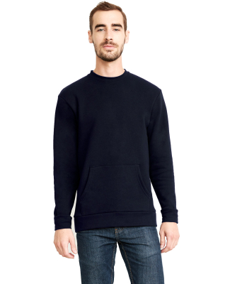 Next Level Apparel 9001 Unisex Crew with Pocket in Midnight navy