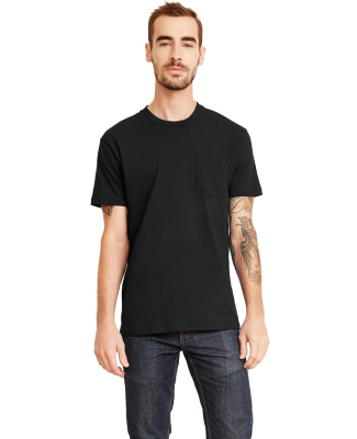 Next Level Apparel 3605 Unisex Pocket Crew in Black