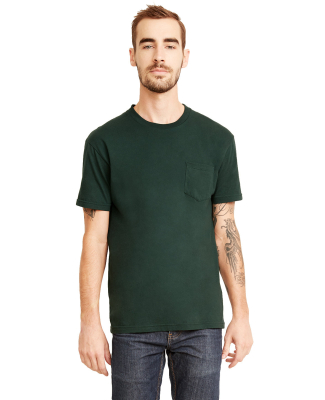 Next Level Apparel 3605 Unisex Pocket Crew in Forest green