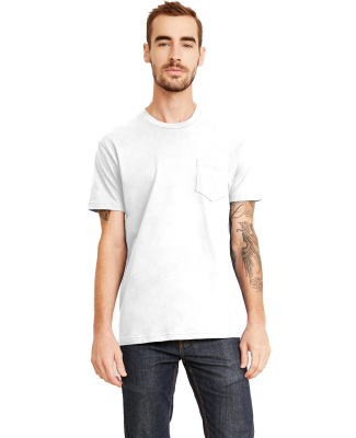 Next Level Apparel 3605 Unisex Pocket Crew in White