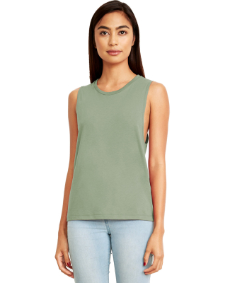 Next Level Apparel 5013 Women's Festival Muscle Ta in Stonewash green