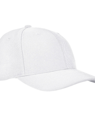 6789M Flexfit Premium Curved Visor Snapback in White