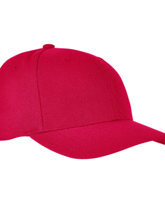 6789M Flexfit Premium Curved Visor Snapback in Red