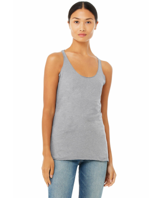 BELLA 8430 Womens Tri-blend Racerback Tank in Athletic grey triblend