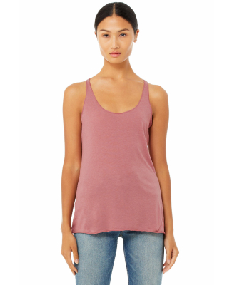 BELLA 8430 Womens Tri-blend Racerback Tank in Mauve triblend