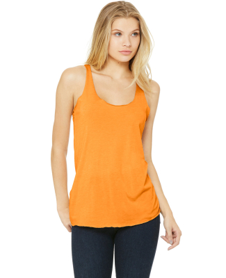 BELLA 8430 Womens Tri-blend Racerback Tank in Orange triblend