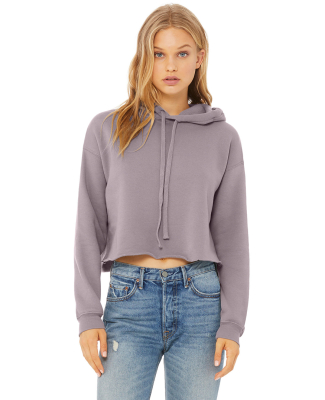 Bella + Canvas 7502 Women's Cropped Fleece Hoodie in Storm