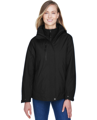 North End 78178 Ladies' Caprice 3-in-1 Jacket with in Black