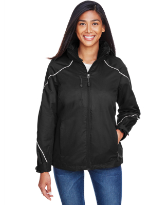 North End 78196 Ladies' Angle 3-in-1 Jacket with B in Black