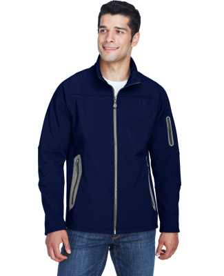North End 88138 Men's Three-Layer Fleece Bonded So in Classic navy