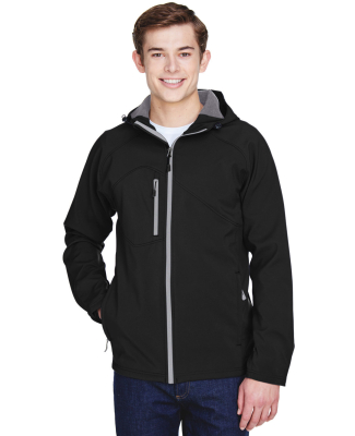 North End 88166 Men's Prospect Two-Layer Fleece Bo in Black