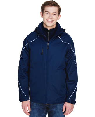 North End 88196T Men's Tall Angle 3-in-1 Jacket wi in Night