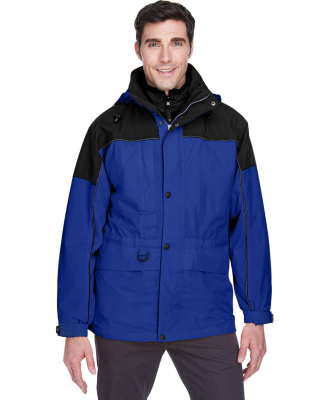 North End 88006 Adult 3-in-1 Two-Tone Parka in Royal cobalt