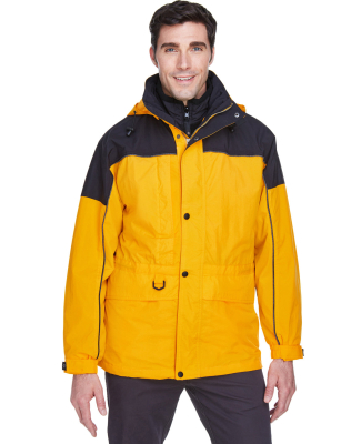 North End 88006 Adult 3-in-1 Two-Tone Parka in Sun ray
