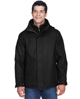 North End 88130 Adult 3-in-1 Jacket in Black