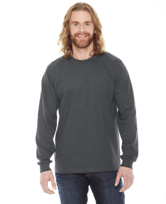 Unisex Fine Jersey USA Made Long-Sleeve T-Shirt in Asphalt