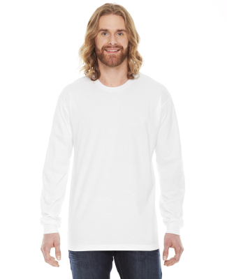 Unisex Fine Jersey USA Made Long-Sleeve T-Shirt in White